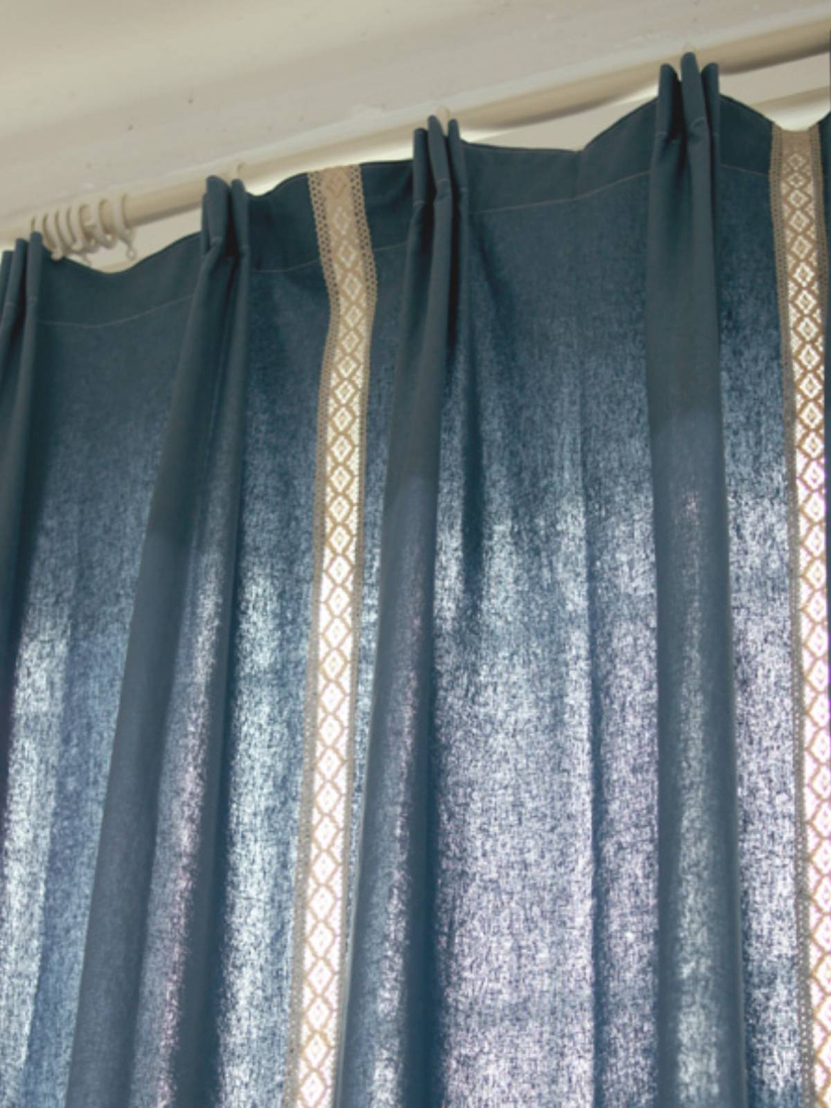 Chinese -style style curtains of Chinese -style style style of Chinese ash cloth exported
