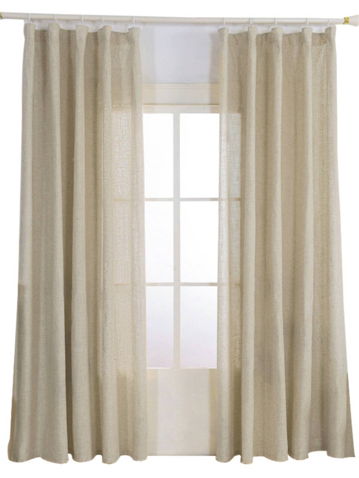 Clearance linen finished curtain