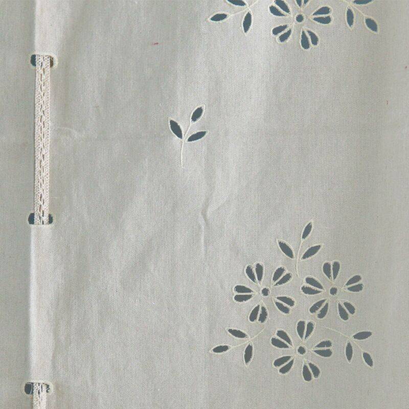 ZAKKA Japanese Mediterranean American -style French rural hollow embroidery window curtain Roman curtain gas ball curtain