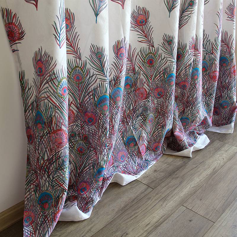 Inventory Clear Warehouse Thickening Triven Curtain finished product printing, simple modern landing living room balcony