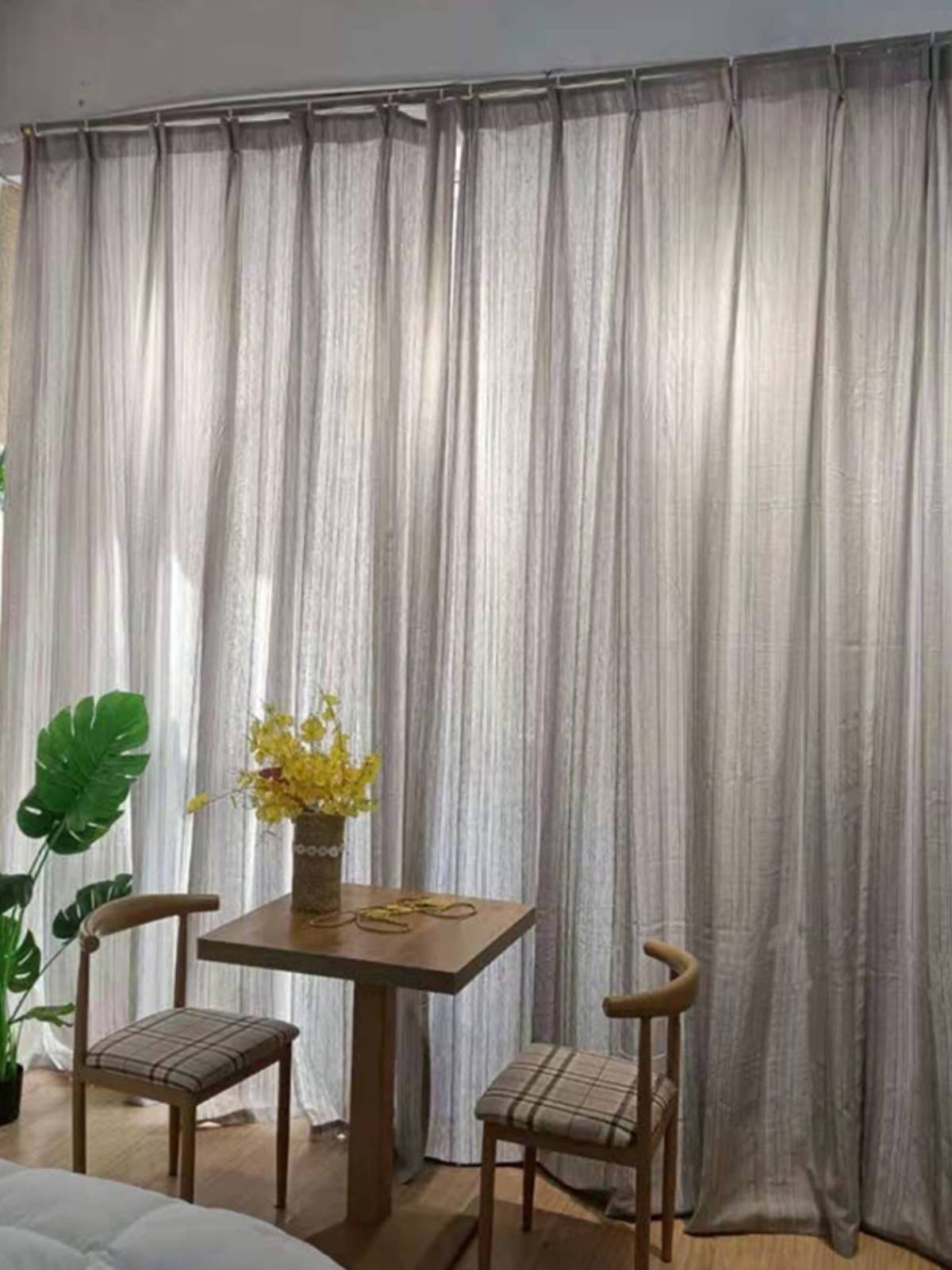 Linen curtain Japanese minimalist finished product