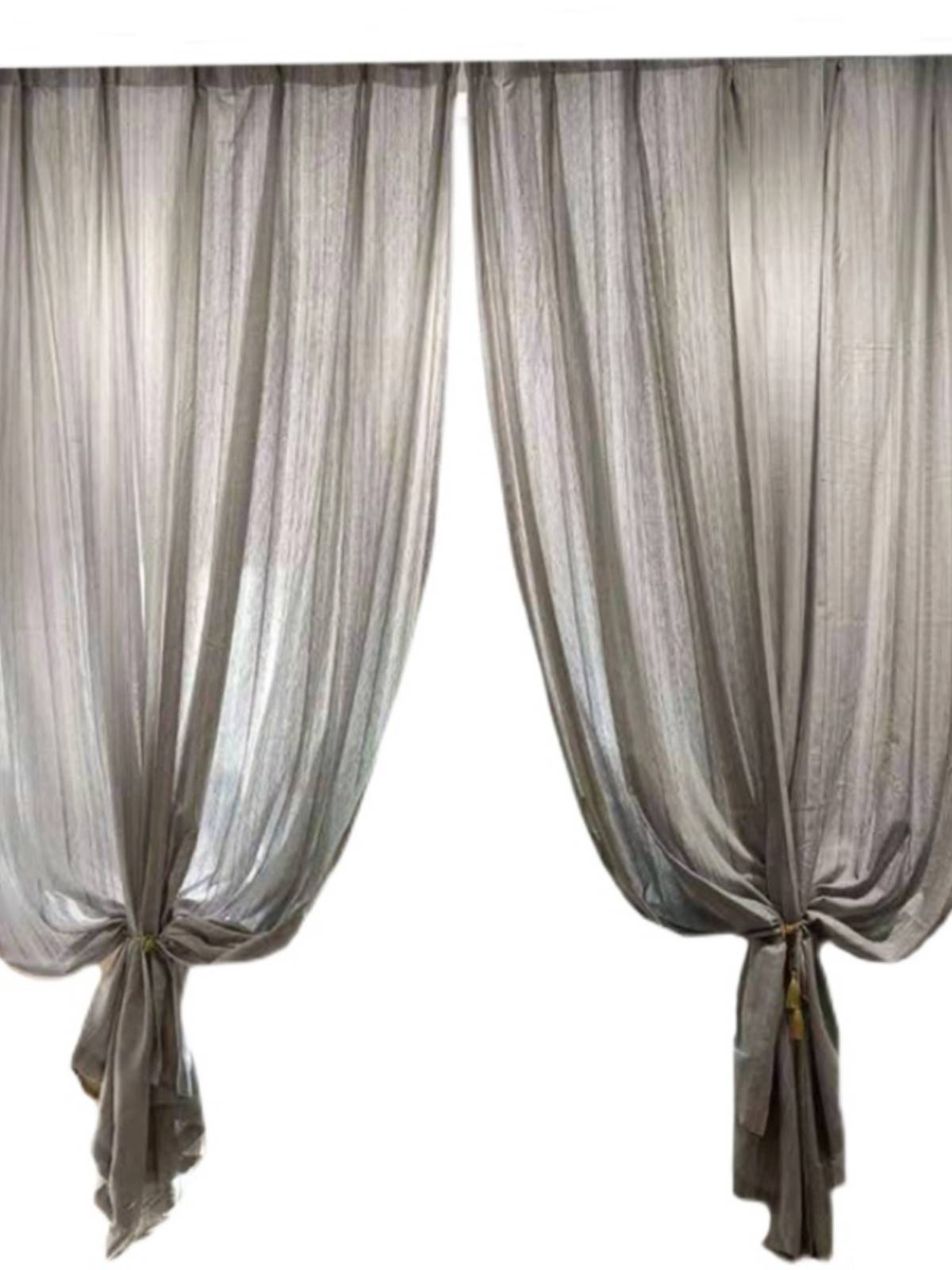 Linen curtain Japanese minimalist finished product