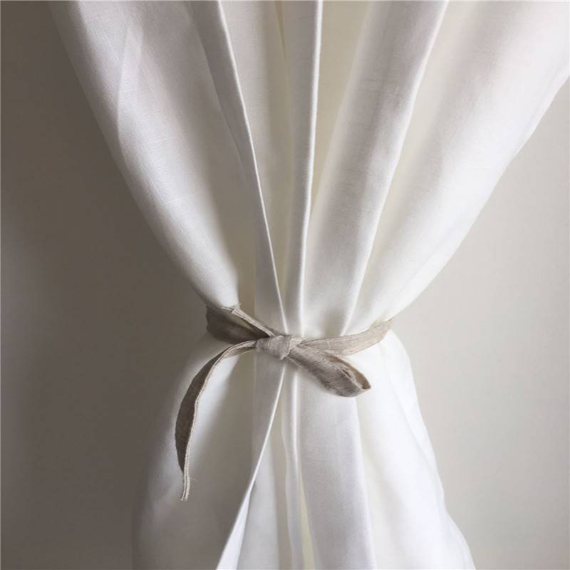 Curtain Winfold Bamboo Step Pure Color Bed White Living Room bedroom Simple and Modern Special offer Customized