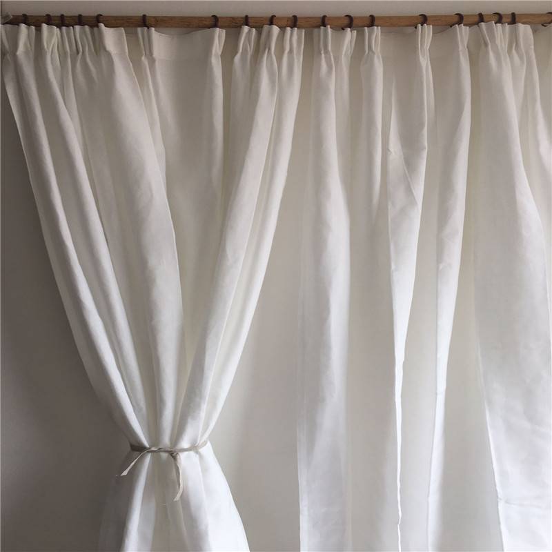 Curtain Winfold Bamboo Step Pure Color Bed White Living Room bedroom Simple and Modern Special offer Customized