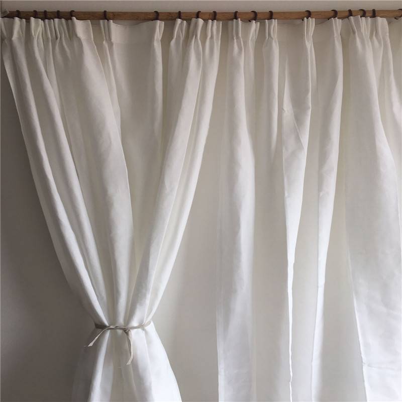 Special offer Clearance Curtain finished products, white curtains, pure color living room bedroom, simple, modern customable