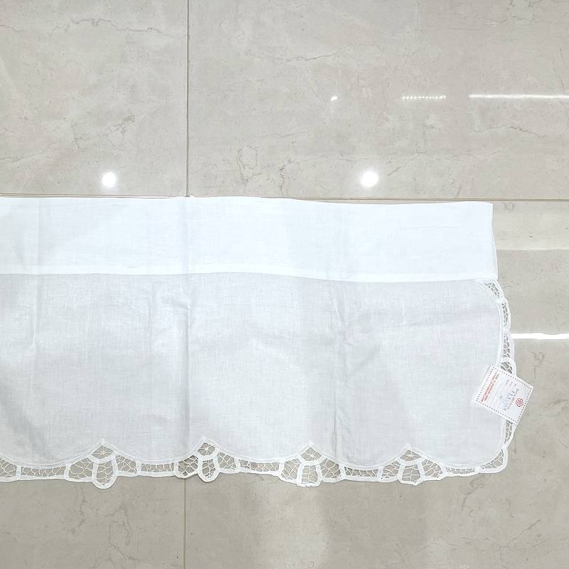 Japanese -style white pure cotton half -curtain coffee curtain bedroom curtain