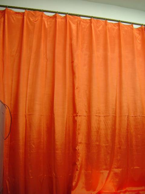 Clear clearance processing solid color half -shading dance curtain