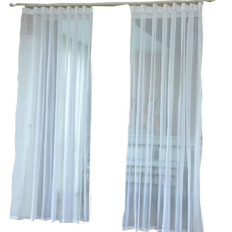 Export solid color curtain window screen hook screen curtain punching the semi -shaped light platform living room bay window finished product can be customized