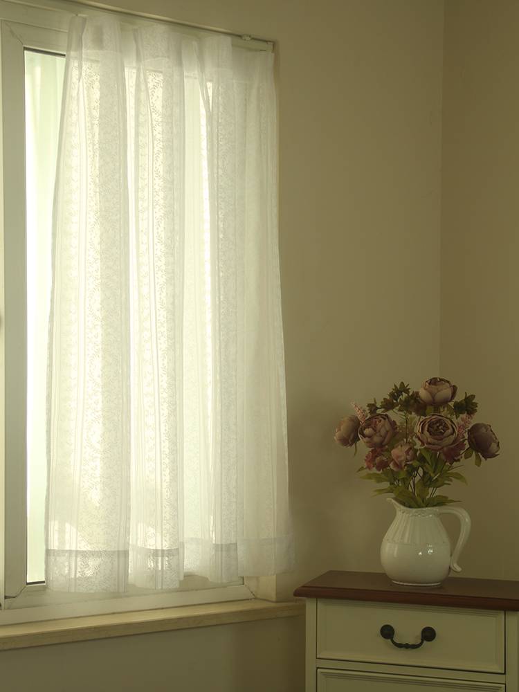 White screen curtain export finished European -style window screen court