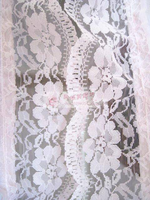 Original innovative lace nail flower door curtain finished curtain curtain princess room bay window shading partition