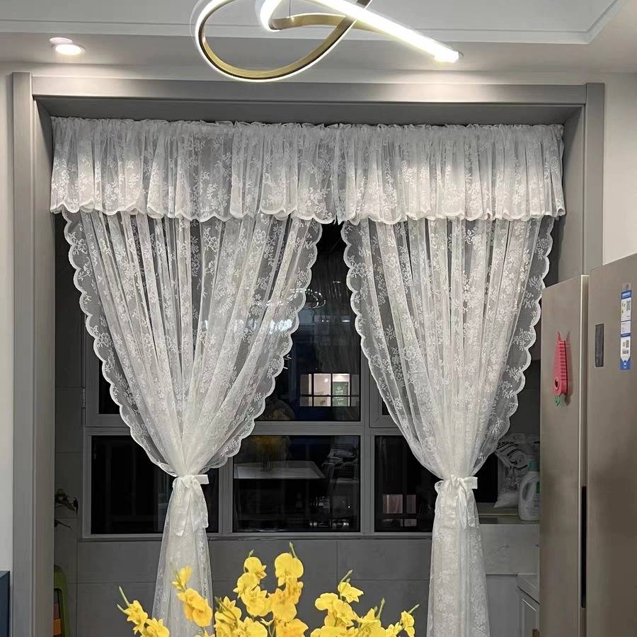 Rose screen curtain inland French Light luxury