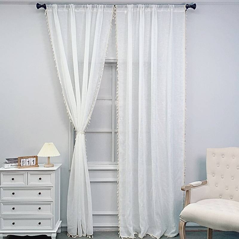 Fresh linen love curtain says that Nordic curtains