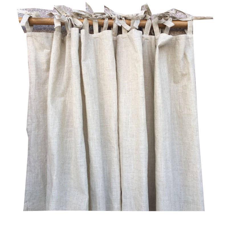 Curtain finished products simplicity Modern solid color cotton linen ingredients, living room bay window special clearance clearance custom processing