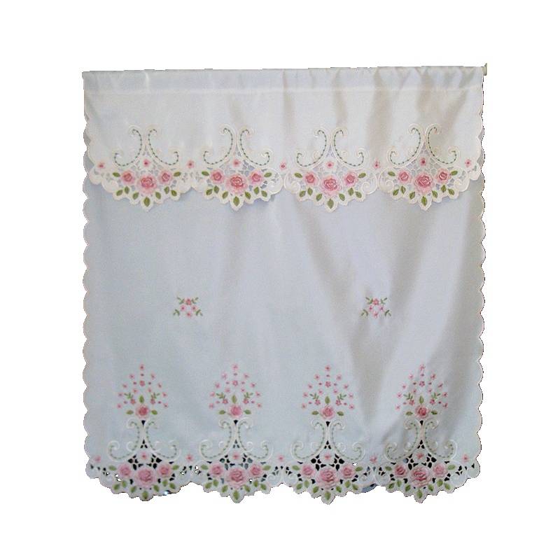 Garden embroidery Korean style bedroom fabric curtain