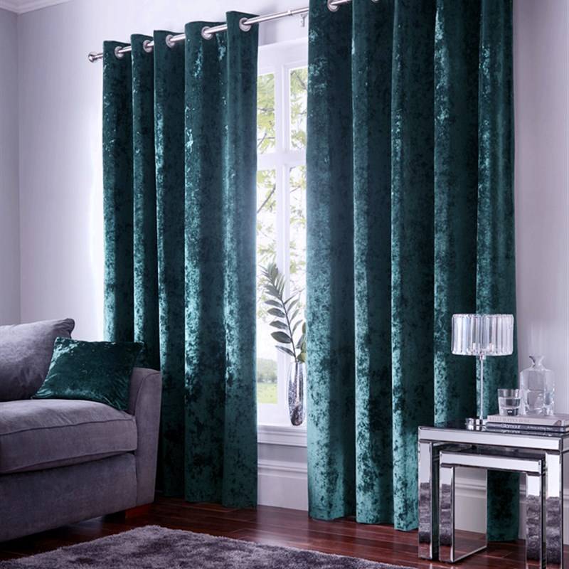 European Simple style high -end snowflake velvet thickened living room bedroom restaurant shading curtain multi -color optional