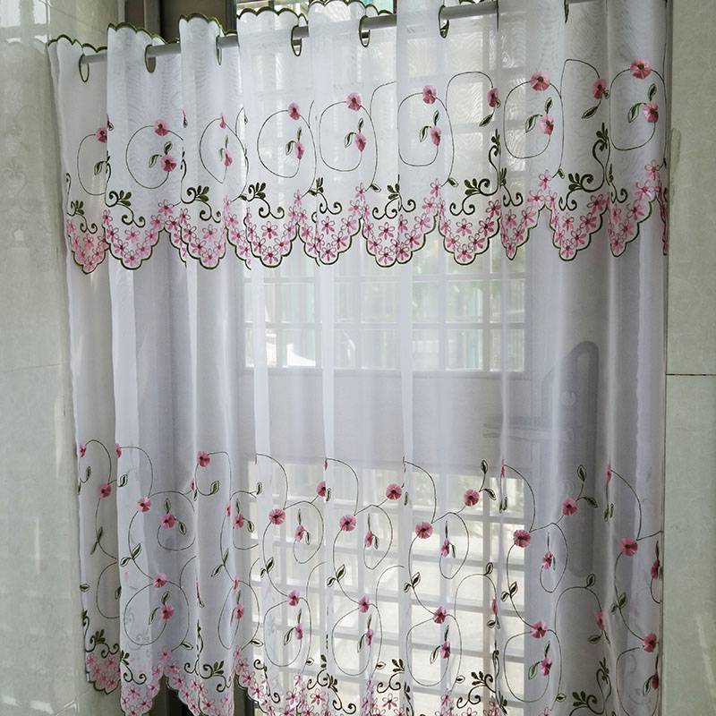 Specialty finished curtain head decoration short window embroidery