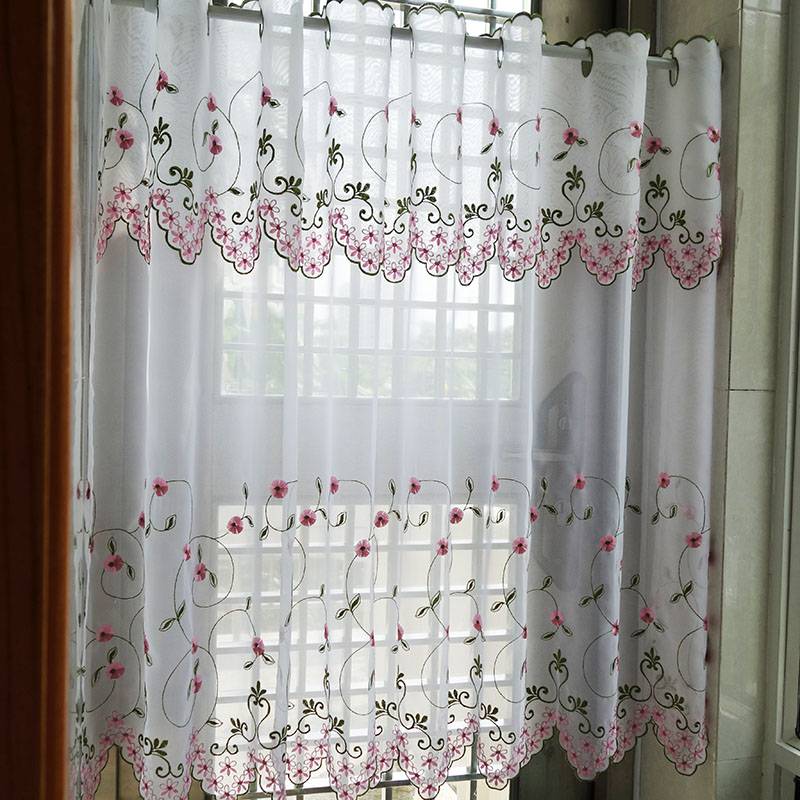 Specialty finished curtain head decoration short window embroidery