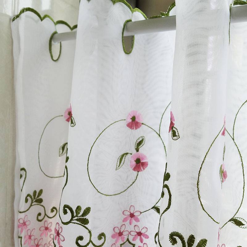 Specialty finished curtain head decoration short window embroidery