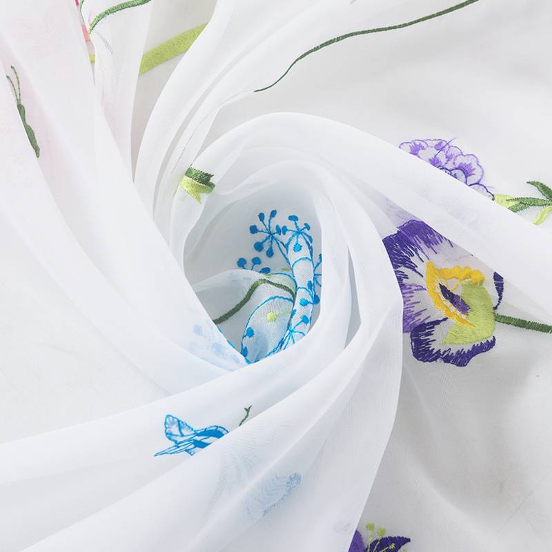 Customized exported rural wind embroidery hook -type screen curtain