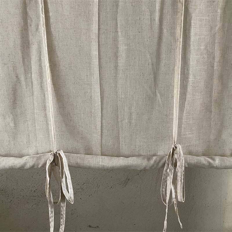 The finished curtain finished simple thick hemp curtain hemp, hemp, hemp, the hemp, the curtain, the half curtain is lifted Roman curtain can be customized