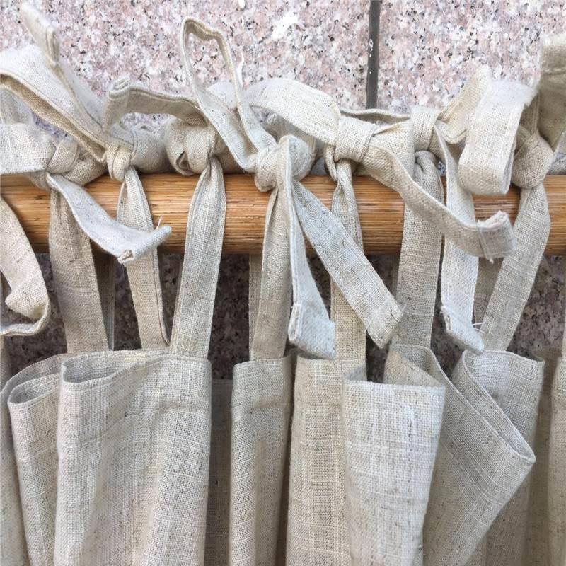 Curtain finished products simplicity Modern solid color cotton linen ingredients, living room bay window special clearance clearance custom processing