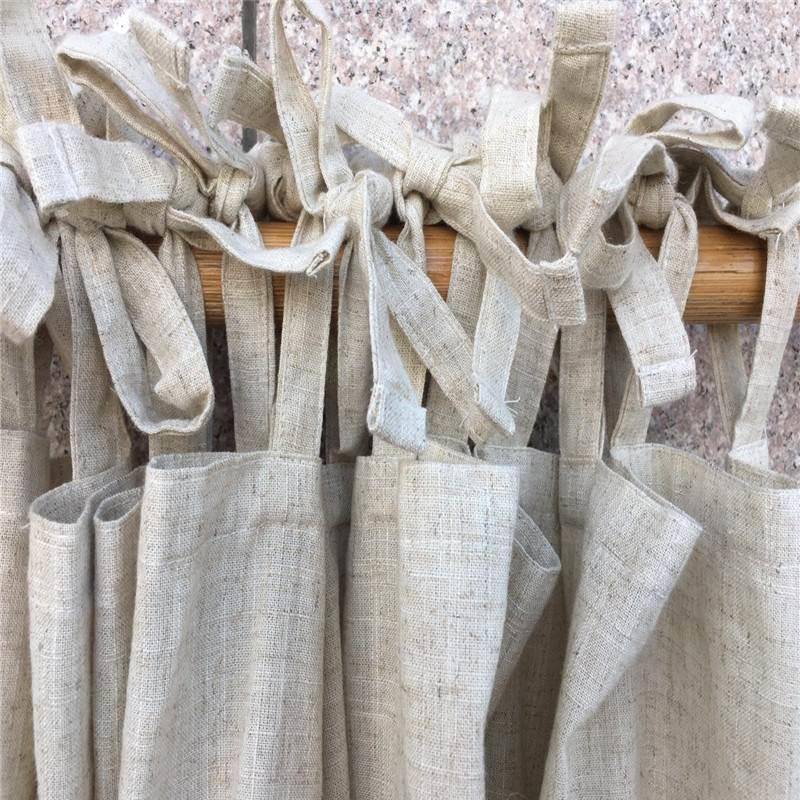 Curtain finished products simplicity Modern solid color cotton linen ingredients, living room bay window special clearance clearance custom processing