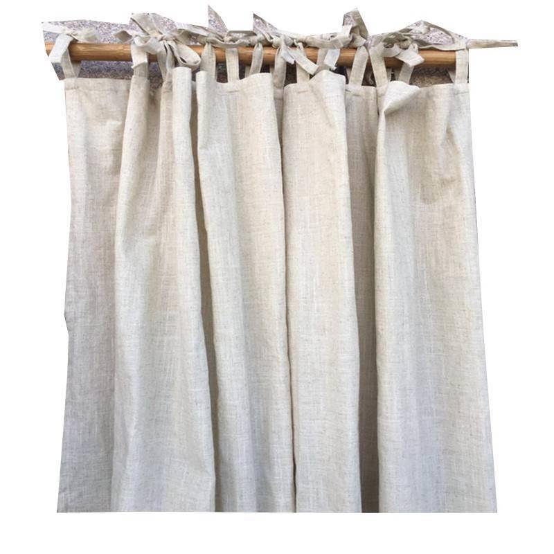 Curtain finished products simplicity Modern solid color cotton linen ingredients, living room bay window special clearance clearance custom processing