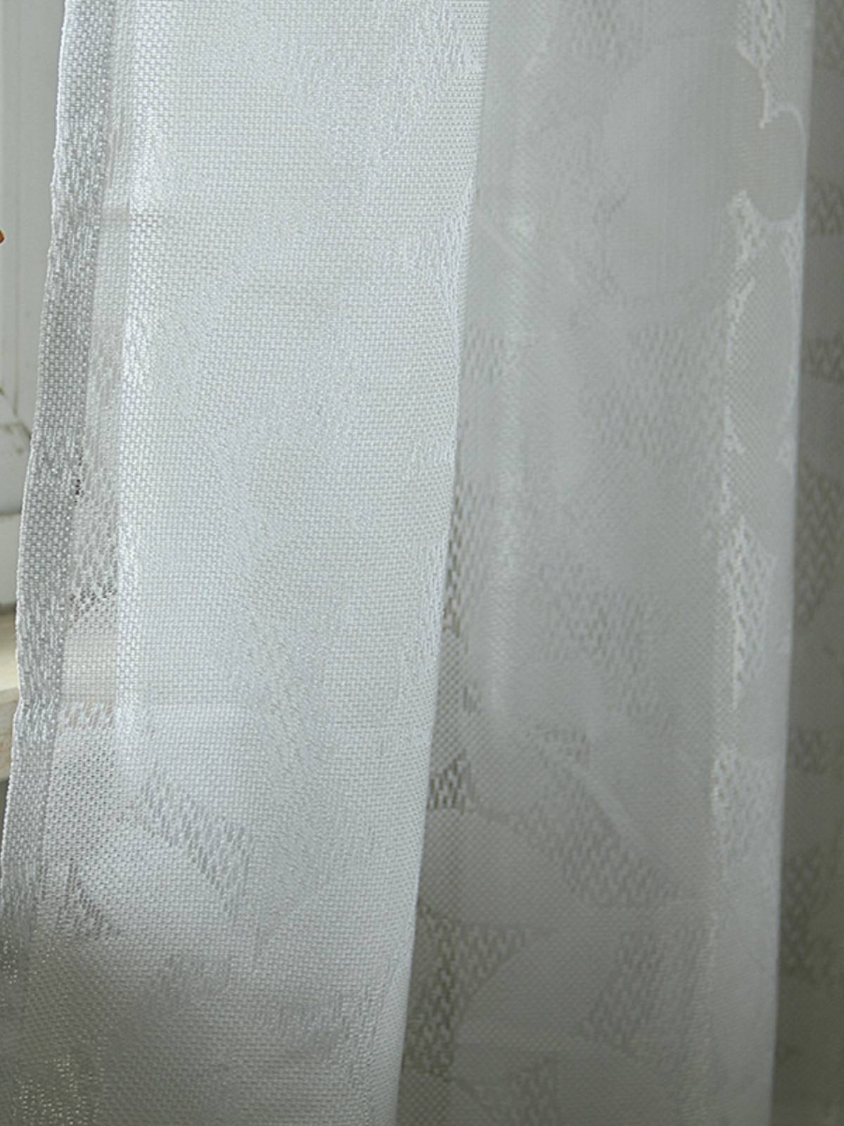 White screen curtain outlet Short curtain Japanese -style window screen carving