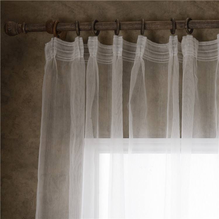 Export high -end simplicity striped fine gauze European -style living room bedroom Balcony fine stripe custom window screen