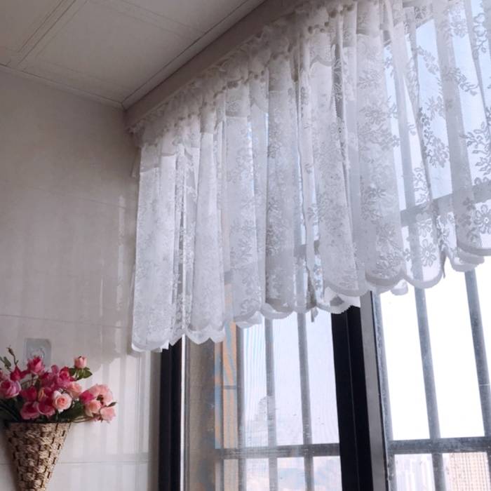 American finished curtain baying curtain special offer curtain curtain Pastoral half curtain kitchen partition curtain small show curtain coffee curtain