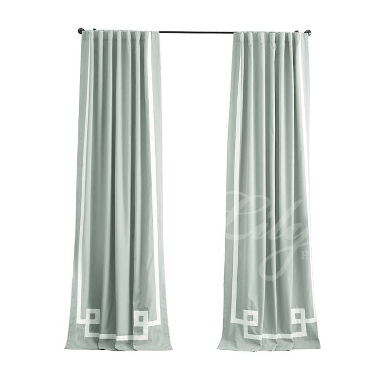 Rome Simple cotton cotton pure cotton living room bedroom curtain Canada exported original single -tail single can be customized
