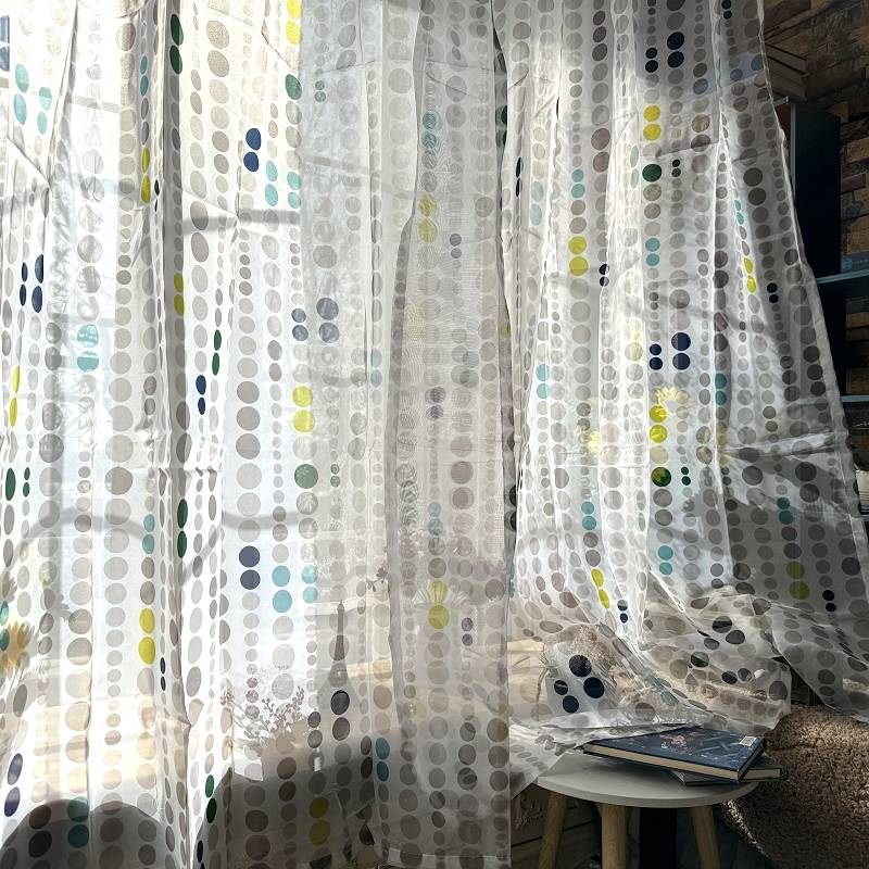 Bay window balcony polyphonic curtains beautiful