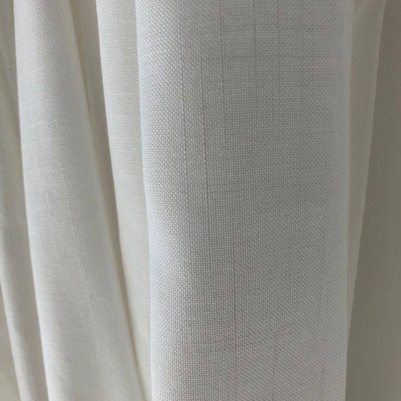 Treatment of finished curtains White half -shading bamboo linker hook living room balcony bedroom can be customized and simple