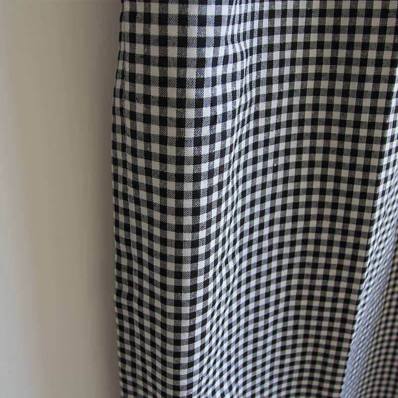Fresh inventory grid polyester cotton curtain finished special price short curtain half curtain hook bedroom bay window simple and modern
