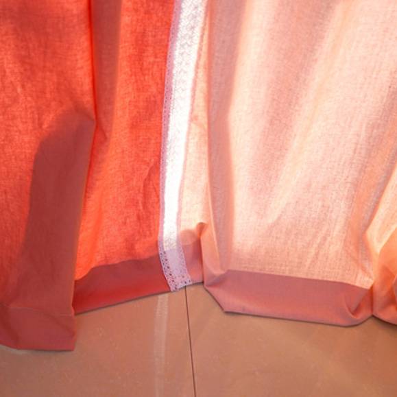 Half -shading stitching cotton, Maibu Field Wind finished curtain