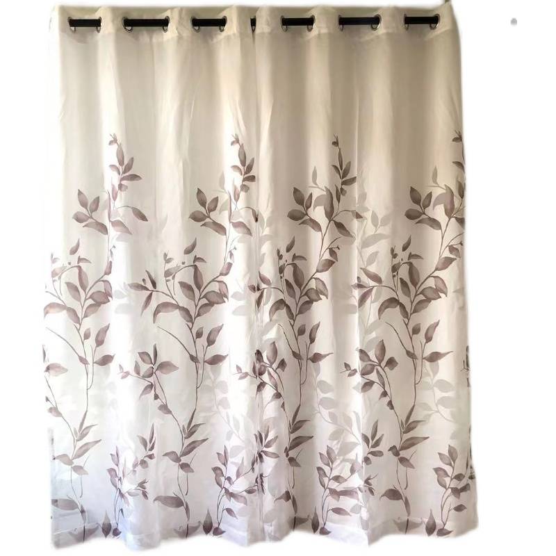 Newly -cut light -transmitted curtain tail single white yarn
