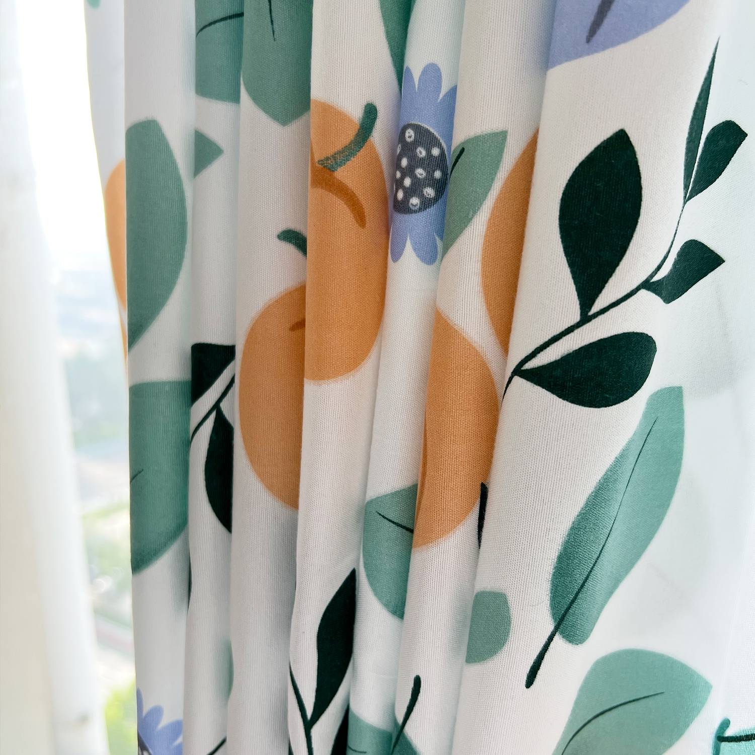 Baying window half -curtain indifferent rural wind curtains