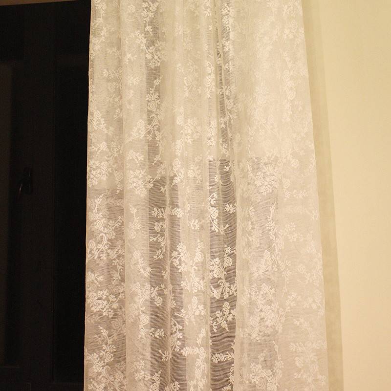 Iris Township Traveling American Retro Flower Broken Flower Show Curtain Curtain Curtain Kitchen Window Screen