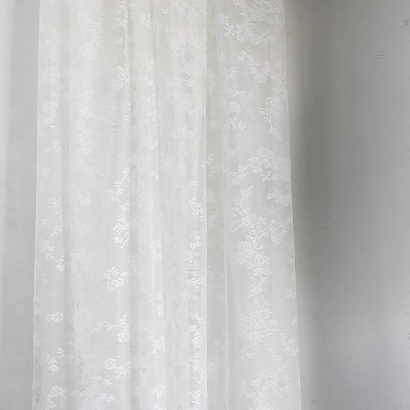 Iris Township Traveling American Retro Flower Broken Flower Show Curtain Curtain Curtain Kitchen Window Screen
