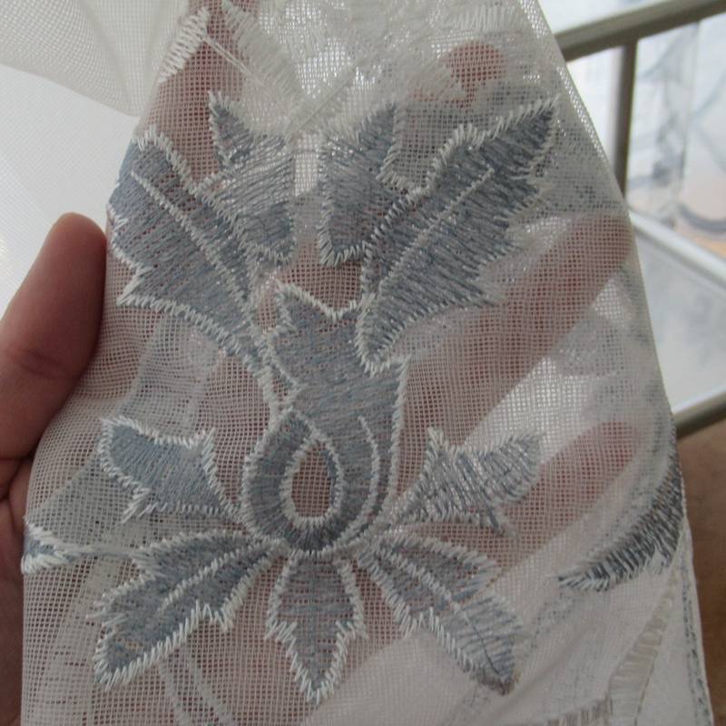 Exit finished window screen special offer white embroidery embroidery beautiful screen curtain living room balcony bedroom bay window