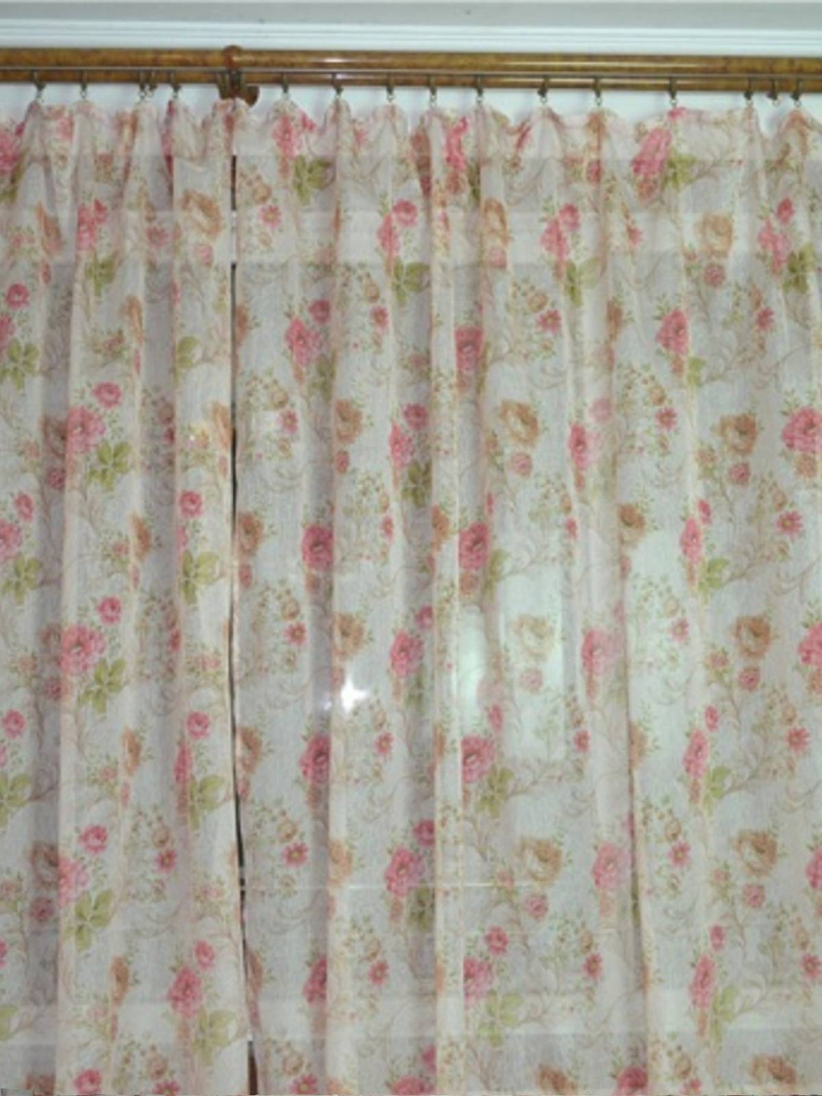 Peony custom living room bedroom European style environmental curtain