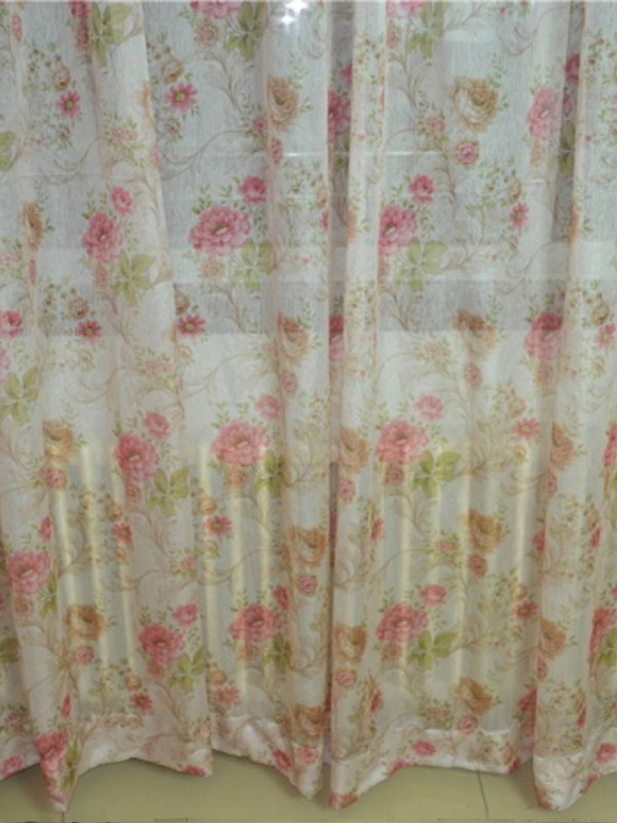 Peony custom living room bedroom European style environmental curtain