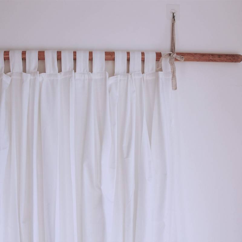 Curtain finished product hemp partitioners transmitted light -transparent people balcony living room bedroom half -shading white can be customized