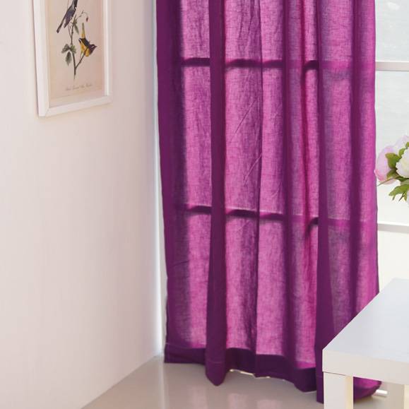 Japanese style wedding room girl purple -red cotton curtain