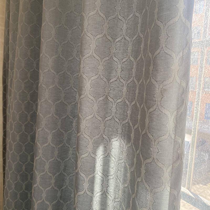 Treatment of exported single finished curtains, half -shading linked hook -type bedroom balcony living room floating curtains special price