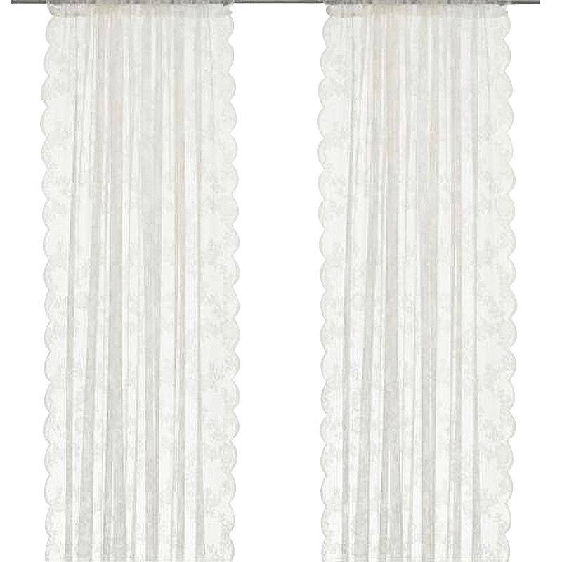 Product curtain American French -style white screen curtains Living room Lace lace bed mantle