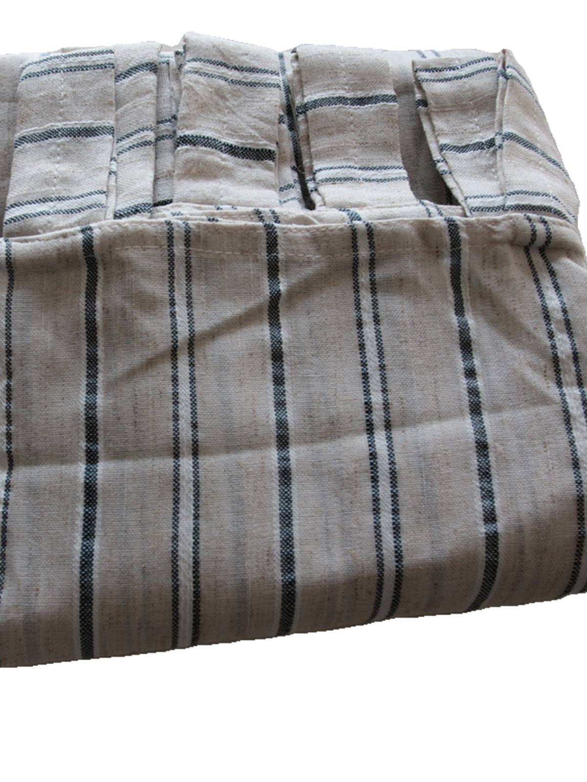 Half -shading linen strap curtain