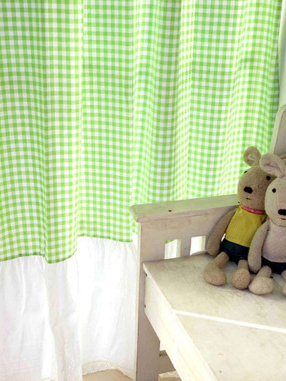 Linen American -style environmentally friendly children's room curtain customization
