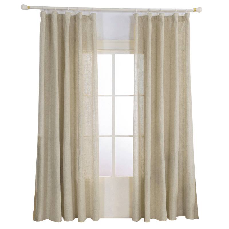 Products Clear Warehouse Linen Curtain Magic Stick Bedroom Half -shading Smooth Installation Special off -tail single bay window