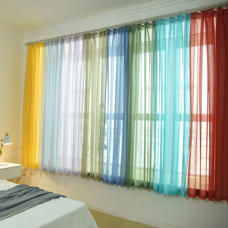 Curtain Clear Warehouse Treatment Tail Hook Pure Color